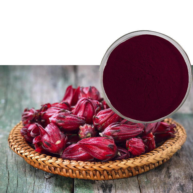 Organic Hibiscus Extract Powder , Hibiscus Flower Extract 3 Polyphenol