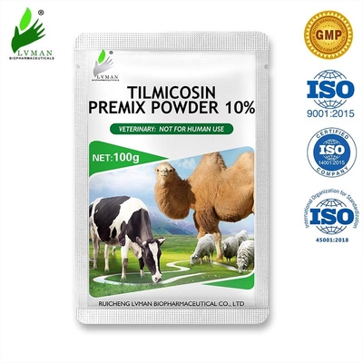 100 - 1000g Premix Veterinary Drug 10% Tilmicosin Powder