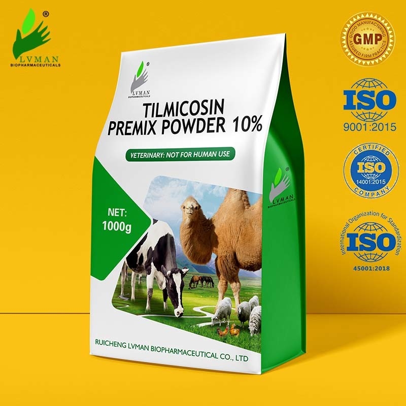 100 - 1000g Premix Veterinary Drug 10% Tilmicosin Powder