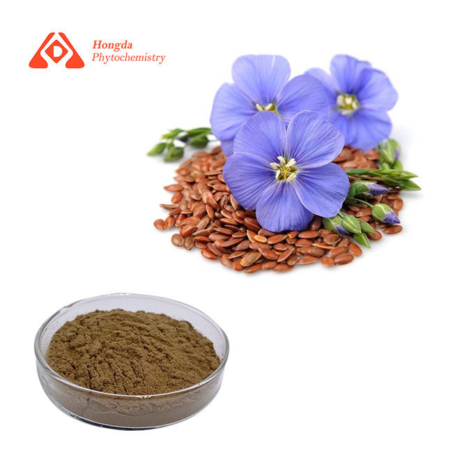 HONGDA Pure Plant Extract / Flaxseed Extract Powder For Resist Diabetes
